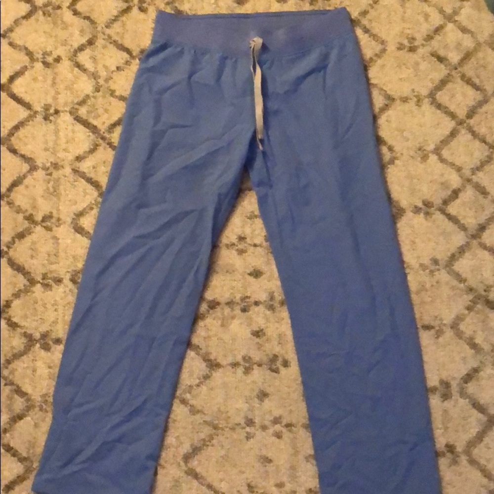 Light blue, basic petite FIGS scrub pants